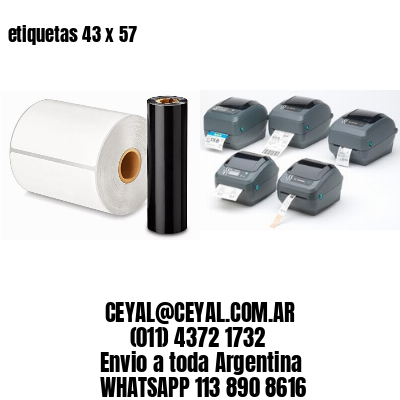etiquetas 43 x 57