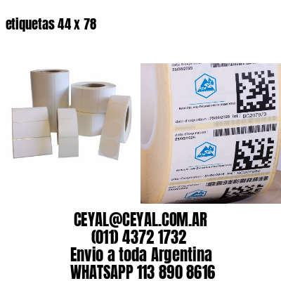 etiquetas 44 x 78