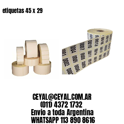 etiquetas 45 x 29