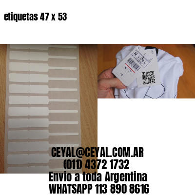 etiquetas 47 x 53