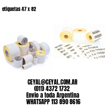 etiquetas 47 x 82