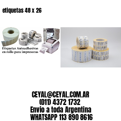 etiquetas 48 x 26