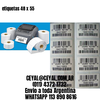 etiquetas 48 x 55
