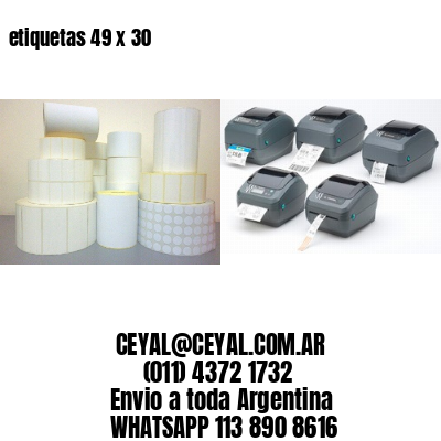 etiquetas 49 x 30