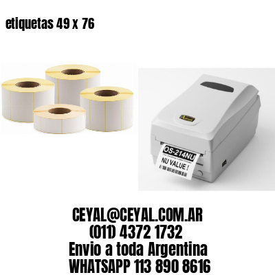 etiquetas 49 x 76