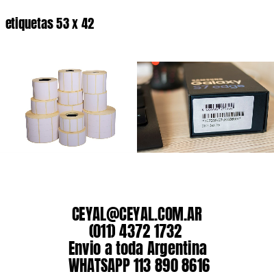 etiquetas 53 x 42