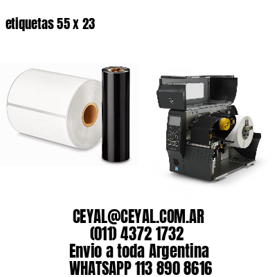 etiquetas 55 x 23