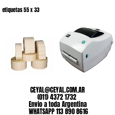 etiquetas 55 x 33