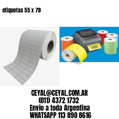 etiquetas 55 x 78
