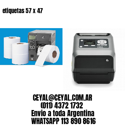 etiquetas 57 x 47