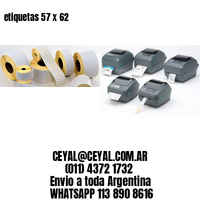 etiquetas 57 x 62