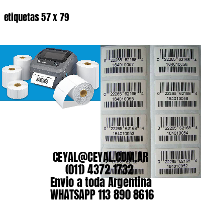 etiquetas 57 x 79