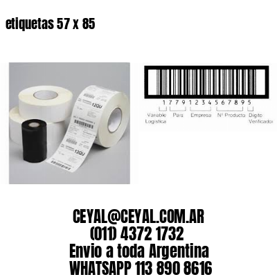 etiquetas 57 x 85