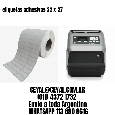 etiquetas adhesivas 22 x 27