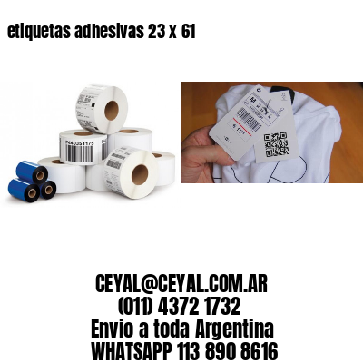 etiquetas adhesivas 23 x 61