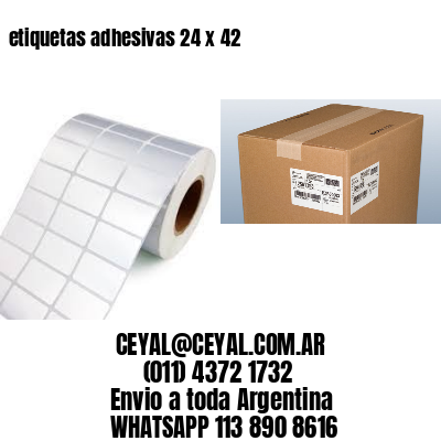 etiquetas adhesivas 24 x 42