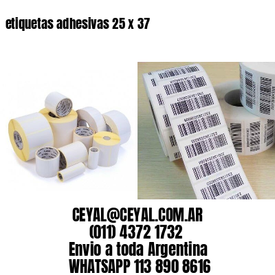 etiquetas adhesivas 25 x 37