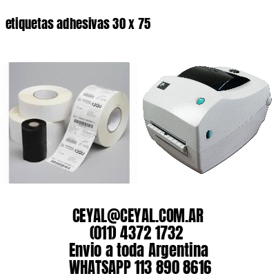 etiquetas adhesivas 30 x 75
