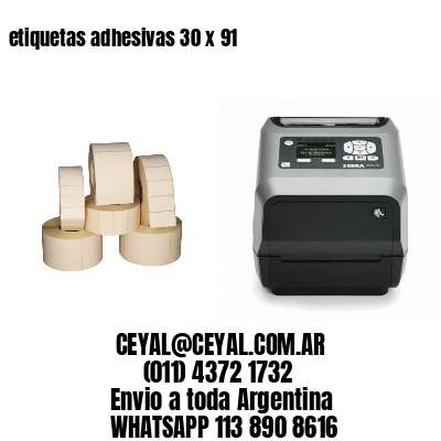 etiquetas adhesivas 30 x 91