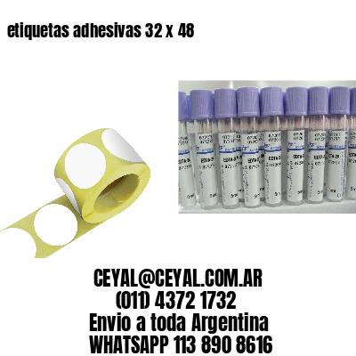 etiquetas adhesivas 32 x 48