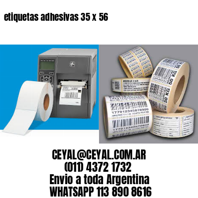 etiquetas adhesivas 35 x 56