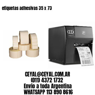 etiquetas adhesivas 35 x 73