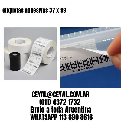 etiquetas adhesivas 37 x 99