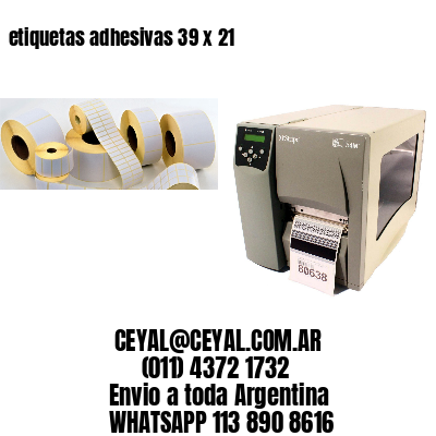 etiquetas adhesivas 39 x 21