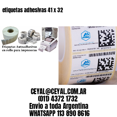 etiquetas adhesivas 41 x 32