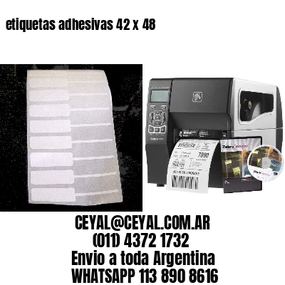etiquetas adhesivas 42 x 48