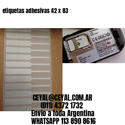 etiquetas adhesivas 42 x 83