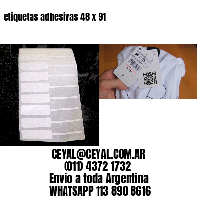 etiquetas adhesivas 48 x 91