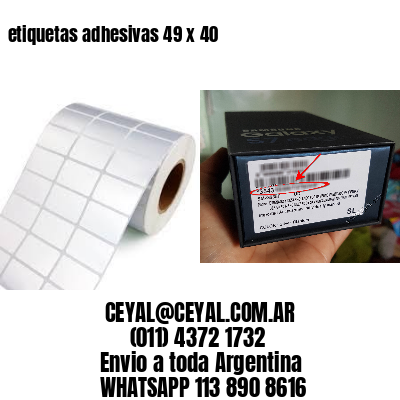 etiquetas adhesivas 49 x 40