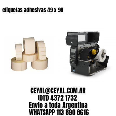 etiquetas adhesivas 49 x 98