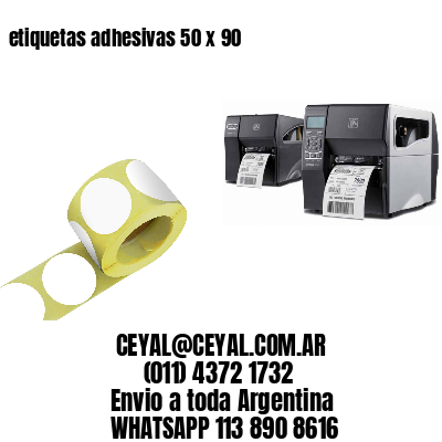 etiquetas adhesivas 50 x 90