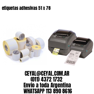 etiquetas adhesivas 51 x 78