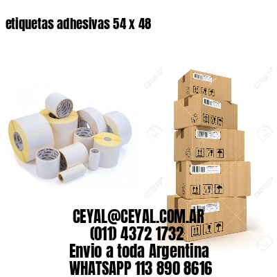 etiquetas adhesivas 54 x 48