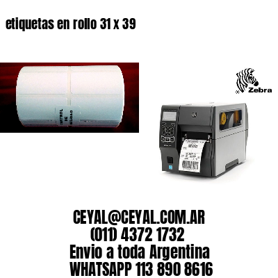 etiquetas en rollo 31 x 39