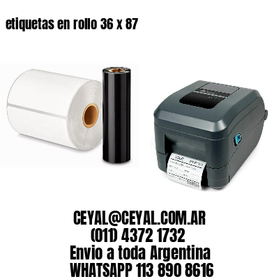 etiquetas en rollo 36 x 87