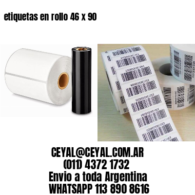 etiquetas en rollo 46 x 90