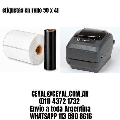 etiquetas en rollo 50 x 41