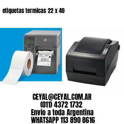 etiquetas termicas 22 x 40