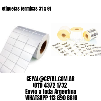 etiquetas termicas 31 x 91