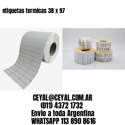 etiquetas termicas 38 x 97