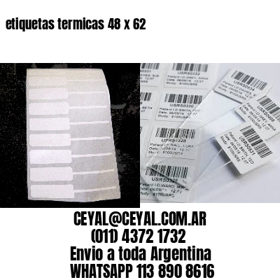 etiquetas termicas 48 x 62