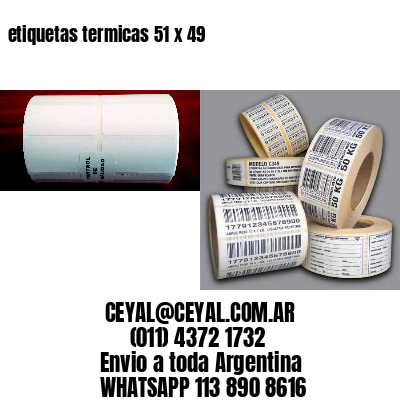 etiquetas termicas 51 x 49