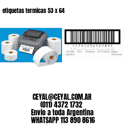 etiquetas termicas 53 x 64