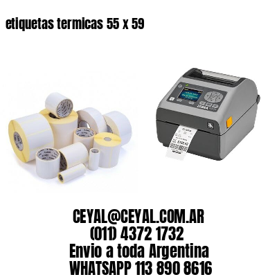 etiquetas termicas 55 x 59