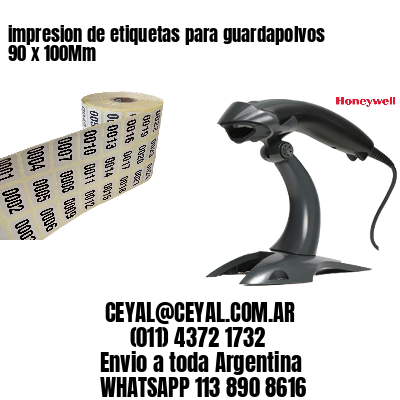 impresion de etiquetas para guardapolvos 90 x 100Mm