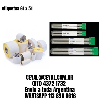 etiquetas 61 x 51